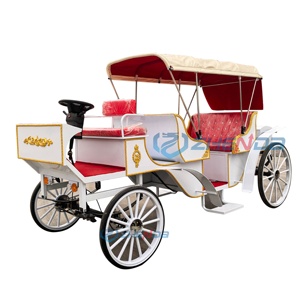 Carruaje Turístico, Carruajes Europeos Tirados por Caballos, Carroza, Carruaje de Calabaza para Bodas, Carruaje Eléctrico Tirado por Caballos - Product Image 1