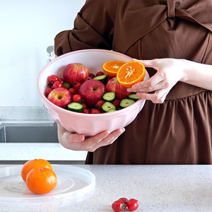 Juego de 4 Tazones para Ensalada de PP Rosa, Personalizables, Premium, Sostenibles, para Hornear y con Logotipo Personalizado para el Hogar - Product Image 5