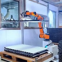 Robot de palettisation automatique industriel AUBO I20 à 6 axes, charge utile lourde de 20 kg, portée longue de 1650 mm, bras cobot, moteur PLC, précision de 0,05 mm