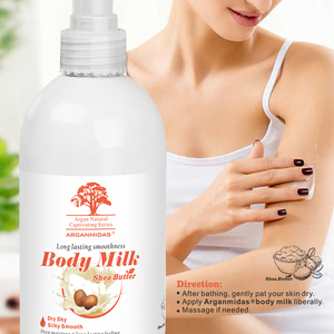 Arganmidas Loción corporal al por mayor Cuidado DE LA PIEL Blanqueamiento OEM Etiqueta privada Manteca de karité orgánica Leche Loción corporal Crema - Product Image 4