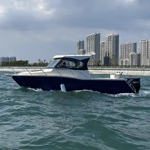 Schweden CE-Standard 7,5 m Luxus stabile Offshore-Fischerei yacht Aluminium boot
