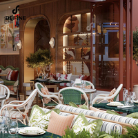 Solution personnalisée complète, mobilier de restaurant moderne en marbre, ensemble table et chaises pour hôtel, avec fonction de nettoyage facile