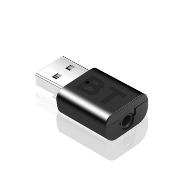 BLE Adapter 5.0 Audio 2in1 Receiver Transmitter Mini Stereo AUX Car Speakers Are Compatible with TVs and Computers/Radio