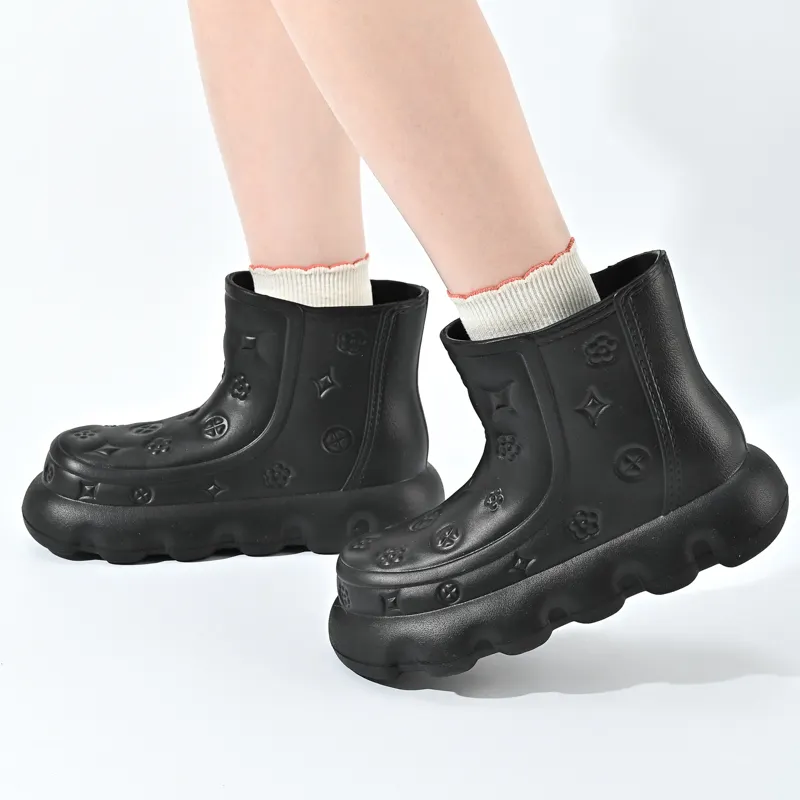 Impermeável Reutilizável Água Resistente Botas de Chuva Antiderrapante Proteção Lavável para Homens Mulheres Bag EVA Sandálias Coloridas Rain Slides