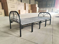 Cama Plegable Más Vendida - Tamaño Individual - Cama de Metal - Adecuada para Hoteles y Dormitorios