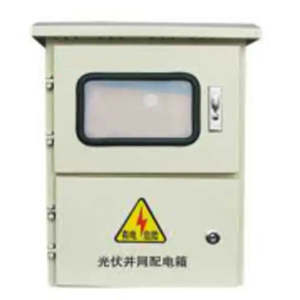 Boîtier de distribution métallique OEM pour systèmes photovoltaïques solaires, 380V AC, avec <span class=keywords><strong>disjoncteur</strong></span> connecté au réseau et protection contre les surtensions, indice de protection IP65, usage industriel - Product Image 1