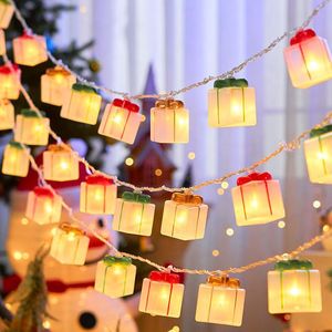 2025 LED ánh sáng chuỗi giáng sinh trang trí cây cô gái mới trái tim đèn lồng thiết kế không thấm nước đêm bầu không khí Sao cửa sổ Hộp quà tặng - Product Image 1