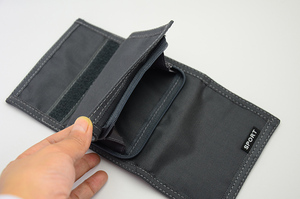 Ví Cầm Tay Màu Đen Thiết Kế Mới Cho Nam Ví Đựng Tiền Có Túi Đựng Tiền Xu Có Khóa Kéo Ví Thường Ngày Ngắn Gấp Ba Lần Bằng Nylon - Product Image 4