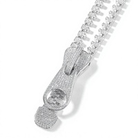 Approvisionnement en gros usine : Collier et bracelet unisexe en laiton plaqué or, style Hip Hop, entièrement sertis de zircons, avec fermoir boîte, idéal pour festival et cadeau