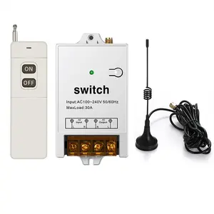 Long Distance AC 220V 30A 433 Hochleistungs-Fernbedienung schalter/Intelligente drahtlose Schalters teuerung für Wasserpumpen leuchten