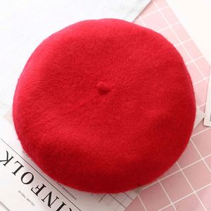 Gorro de Punto Personalizado de Color Puro Coreano para Otoño e Invierno, Gorro de Piel de Conejo Salvaje para Mujer, Boina para Mujer - Product Image 3