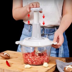 Wholesale 1pcs Manual <b>Vegetable</b> Mincer Press Type Multi-Function Portable Dishwasher Safe Household Garlic Whisk Stirrer - Product Image 2