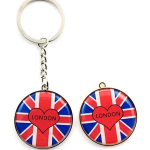 Llavero de bandera de país promocional, llavero de Metal con logotipo personalizado, venta al por mayor, pedidos a granel, regalos empresariales corporativos - Product Image 1