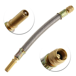 Stainless Steel Tire Valve <b>Extension</b> Tube 100mm To 350mm <b>For</b> Truck Solid Tire Replacement Repair American Mouth - Product Image 3