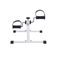 Bicicleta de Ejercicio Portátil Mini, Pedalador para Debajo del Escritorio, Resistencia Ajustable, Ejercicio de Brazos y Piernas, Rehabilitación, Fisioterapia