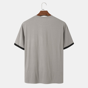เสื้อยืดคอกลมโอเวอร์ไซส์คุณภาพสูง พิมพ์ลายโลโก้ตามสั่ง ขายดี ระบายอากาศได้ดี เนื้อผ้าหนา สำหรับผู้ชาย - Product Image 2