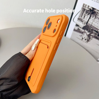 Étui portefeuille souple en TPU antichoc avec fente pour cartes pour iPhone 11 12 13 14 15 16 Pro Max 17 Air