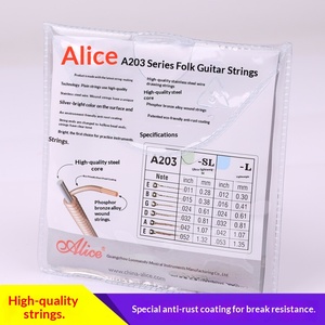 Alice A203 Jeu de <span class=keywords><strong>cordes</strong></span> pour <span class=keywords><strong>guitare</strong></span> acoustique <span class=keywords><strong>folk</strong></span> 1ère 2ème 3ème <span class=keywords><strong>cordes</strong></span> 456 <span class=keywords><strong>Cordes</strong></span> détachées Accessoires - Product Image 2