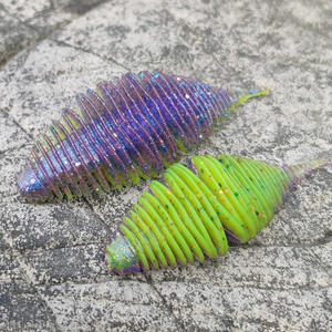 Señuelo de pesca de camarón con sal y olor a pescado para pesca en lagos y embalses, ideal para lubina, pez mandarín y cabeza de serpiente. <span class=keywords><strong>Cebo</strong></span> blando de acero inoxidable. - Product Image 1