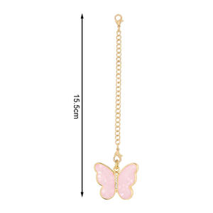 Precio barato Aleación de Zinc forma de mariposa cadena de identificación clásica para taza <span class=keywords><strong>nombre</strong></span> personalizado letra inicial encantos colgante accesorios 40oz - Product Image 3