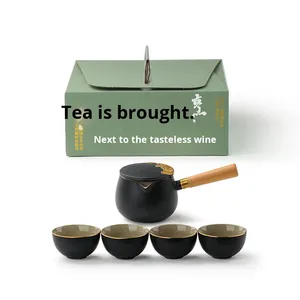 Tetera China de Cerámica Kung Fu, Diseño Jinyunjufu, de Alta Gama, Estilo Ligero y Lujoso, Fácil de Apilar, Apta para Lavavajillas, para Uso Diario en Casa u Oficina - Product Image 5