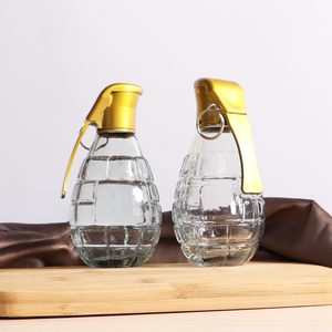 Shanghai Factory Direct 125 ml Grenade Shape Premium Glass Pepper Hot Sauce Botellas - Product Image 1