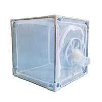 Cage d'élevage d'insectes pliable 30x30x30cm, solide et luxueuse, avec maille 100µm, cage à papillons respirante, cadre en acier inoxydable