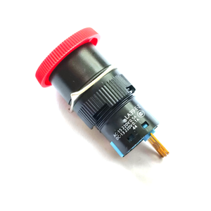 LA39-E11Z/R ปุ่มหยุดฉุกเฉินพลาสติกหัวเห็ดสีแดง IP40 ขั้วต่อแบบสกรู ควบคุมอุตสาหกรรม - Product Image 1
