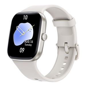 Montre connectée élégante et sportive, écran TFT carré, étanche IP67, moniteur de fréquence cardiaque, suivi du sommeil, podomètre, assistant vocal, contrôle par application, compatible iOS - Product Image 2