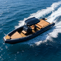 Bateau pneumatique en aluminium 990, 9,9 m (33 pieds), certifié CE, coque en aluminium 5083, RHIB990 Orca Hypalon, pour croisière commerciale