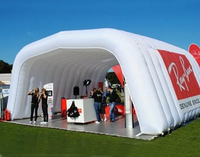Tente dôme gonflable personnalisée, imprimée numériquement en couleur, imperméable, à 4 pieds, pour événements, course sportive, salon professionnel, publicité