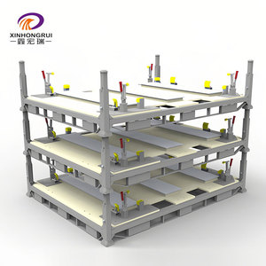 Estante de transporte y almacenamiento de batería de coche de 5 capas personalizable OEM y ODM, estante de palés selectivo con estantes apilables - Product Image 1