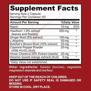 Nhãn hiệu riêng lưu thông máu bổ sung vitamin Amino Acid hỗ trợ chân tĩnh mạch mạch tim mạch sức khỏe lưu lượng máu - Product Image 3