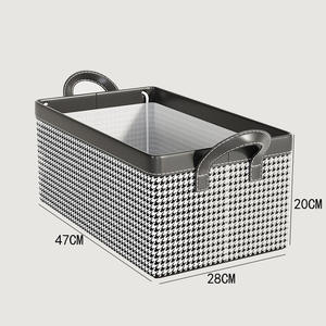 Eco-Friendly Japandi Style Cotton <b>Linen</b> Large Wardrobe Drawer Organizer Flexible <b>Storage</b> <b>Box</b> for Clothes Pants Direct Factory - Product Image 6