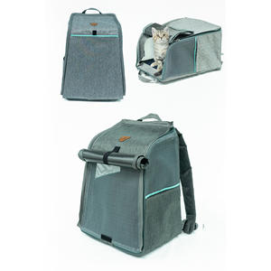 Mochila Transportadora de Malla Lavable para Mascotas, Tamaño Grande para Gatos, con Cierre de Cremallera, Diseño Ventilado, Capacidad de 15 kg, Forma Cuadrada - Product Image 1