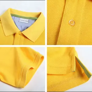 Fábrica OEM logotipo personalizado 100% algodón poliéster barato BlankShirts Golf uniforme Polo camisa para hombres