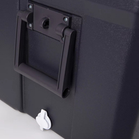 Glacière rigide noire isotherme grande capacité 60L pour boissons et bières, idéale pour la vente en gros