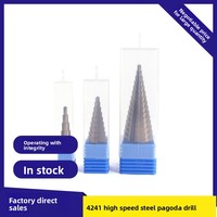 Foret étagé en acier rapide revêtu de cobalt 4241, à cannelures spirales droites, emballage en boîte plastique, origine Chine - Vente en gros pour le perçage