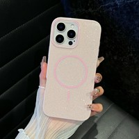 Coque de téléphone portable à chargement sans fil scintillante tendance pour iPhone 17 Pro Max 16 15 – Accessoire de téléphone