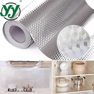 Küchenöl-Schutz-Aufkleber Aluminium untere Waschbeckenfolie wasserdicht leicht zu reinigender Schrank Kaminschrank selbstklebende Aufkleber