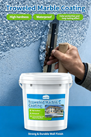 Revêtement acrylique marbré de luxe à haute dureté, appliqué au truelle |   Revêtement liquide effet granit pour murs extérieurs, application au pinceau