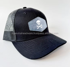 Gorra de béisbol unisex de diseño personalizado OEM, estilo camionero, de 5 paneles, con parche bordado en 3D, para hip hop, malla, uso en exteriores, playa y ciclismo. - Product Image 4