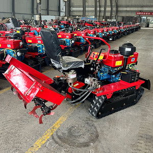 Đa chức năng nhỏ cao su theo dõi ROTARY tiller Micro trang trại vườn tu mini điều khiển từ xa Crawler máy kéo 25HP 50hp - Product Image 2