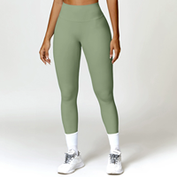 Legging Yoga Wanita High Waist Scrunch Butt, Legging Seamless Pengangkat Bokong, 18 Warna Populer, Pakaian Olahraga, Gym, Fitness, Sportswear