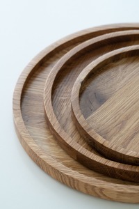 Bandeja de Madera Pulida Hecha a Mano, Ecológica y Encantadora, con Forma Personalizada, Tema Budista, Agrega Calidez, Estilo para tu Hogar, India - Product Image 5
