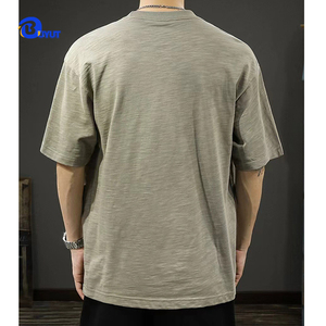 Unisex tre ngắn tay T-Shirt Phong Cách Mới Mù<span class=keywords><strong>a</strong></span> Hè Heavyweight hợp thời trang Loose-Fitting kích thước lớn cho nam giới phụ nữ quá khổ - Product Image 3