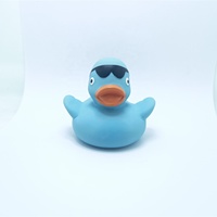 Jouet de bain en caoutchouc naturel biodégradable pour la Protection de l'environnement, canard en Latex