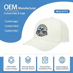 Gorra de Algodón Sólido con Parche de PVC Personalizado con Logotipo Original, Visera Plana, Hebilla Ajustable, para Senderismo, Camping, Unisex - Product Image 1