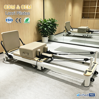 Appareil de Pilates Reformer pliable, réglable, en aluminium, durable, écologique et portable pour la maison et le studio