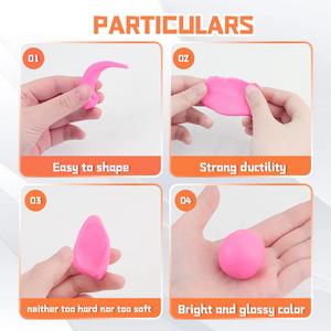 Penjualan Panas 400g Set Tanah Liat Polimer Buatan Tangan yang Dipanggang di Oven, Tidak Beracun, Mainan Edukatif - Product Image 3